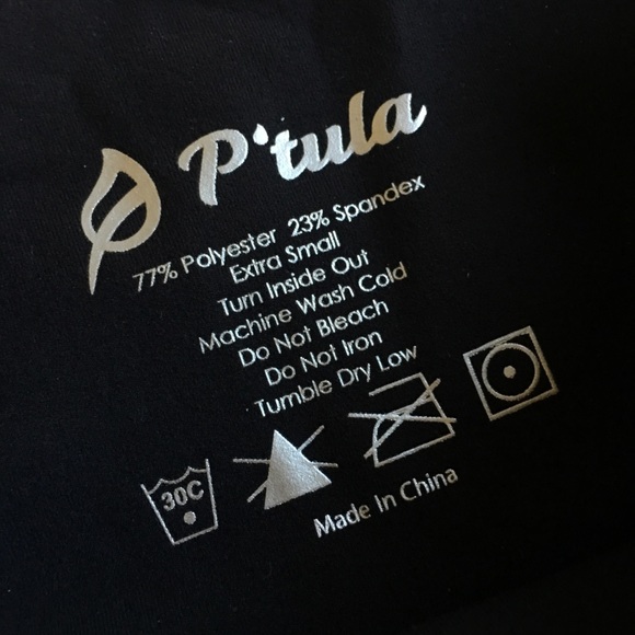 SOLD // P'tula Leggings Black No Mesh - Picture 4 of 6